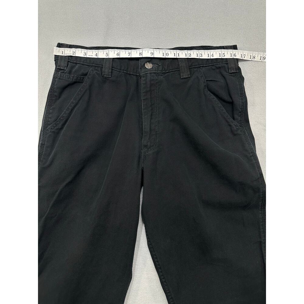 Carhartt Rugged Flex Relaxed Fit Canvas Work Pants Black 32x34 Workwear - Picture 9 of 15